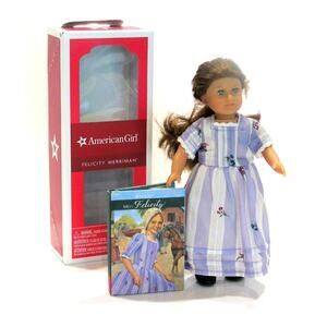 American Girl Felicity Mini Doll Meet Outfit Book Cloth Body BeForever 6.5" Box